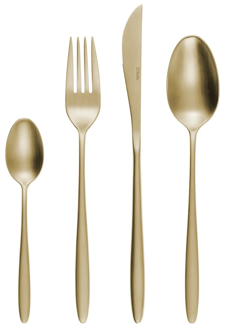 Príborový set 16 ks – Vivo PVD Champagne matný - 140301
