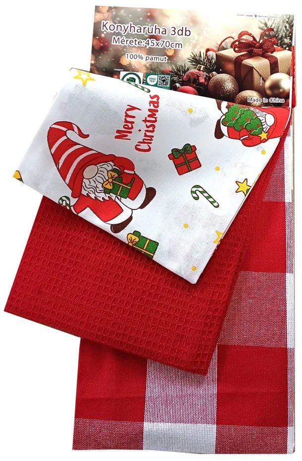 Bavlnené kuchynské utierky Noel 3ks