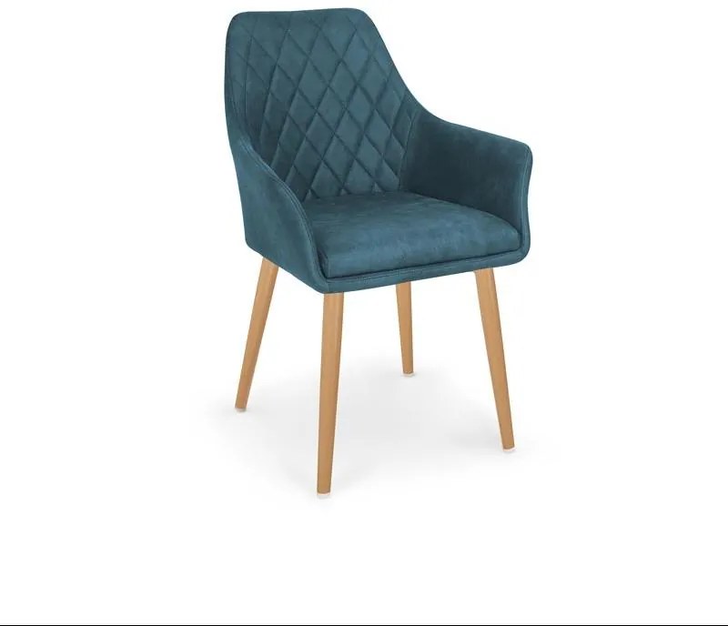 Jedálenská stolička Ray, modrá / buk