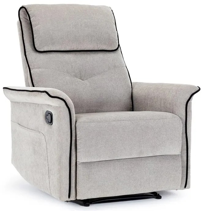 Autronic BONTEC Relaxačné kreslo, sivá, látka, TV-7054 GREY2 Farba: Hnedá