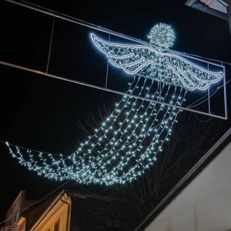 DECOLED Svetelné závesy LED, FLASH, 1x3 m, ľadovo biela, 300 diód, IP67