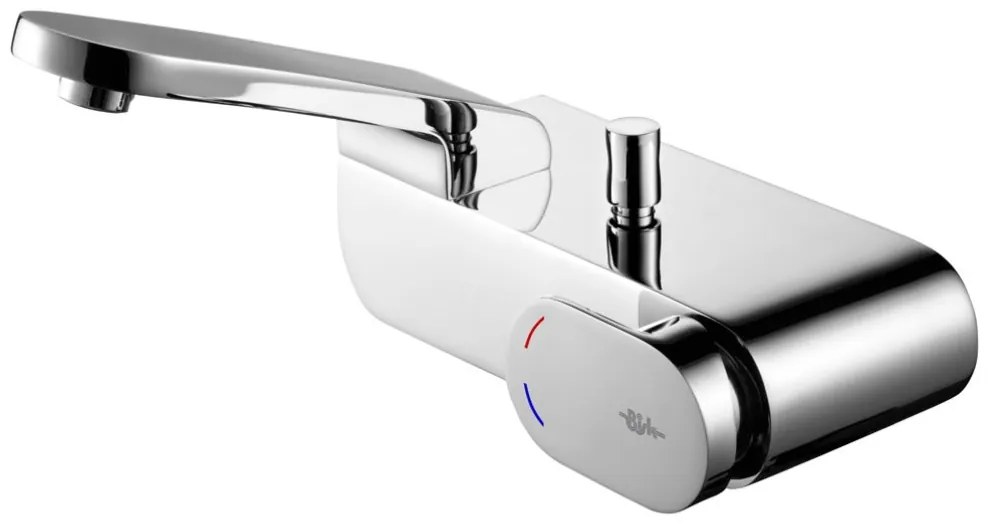 BISK Erga Futura, nástenná vaňová batéria, chrómová, ERG-03003