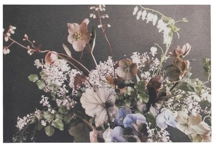 Zamatový nástenný panel s kvetmi Florien 9 - 35 * 45 * 1cm