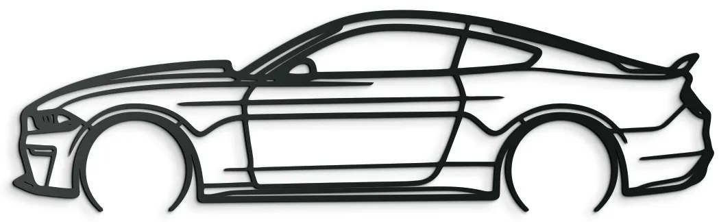 drevko Obraz na stenu Chevrolet Camaro Rozmer obrazu: 23 x 86 cm, Farba dekorácie: Čierna