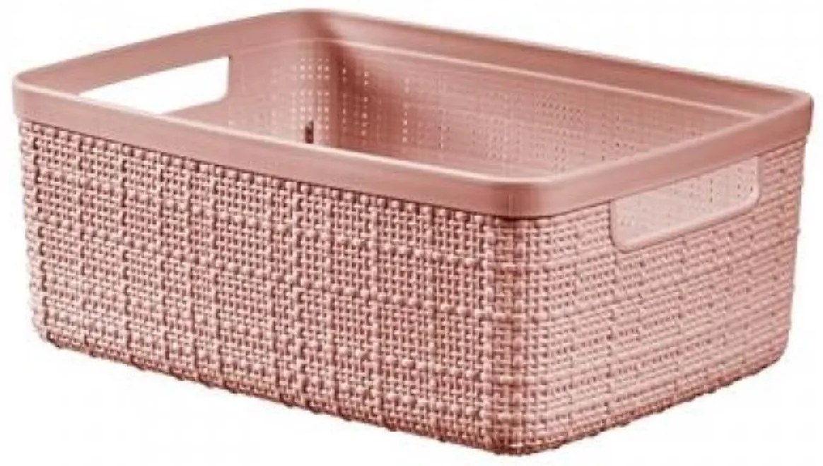 Curver Úložný kôš JUTE 5L, ružový