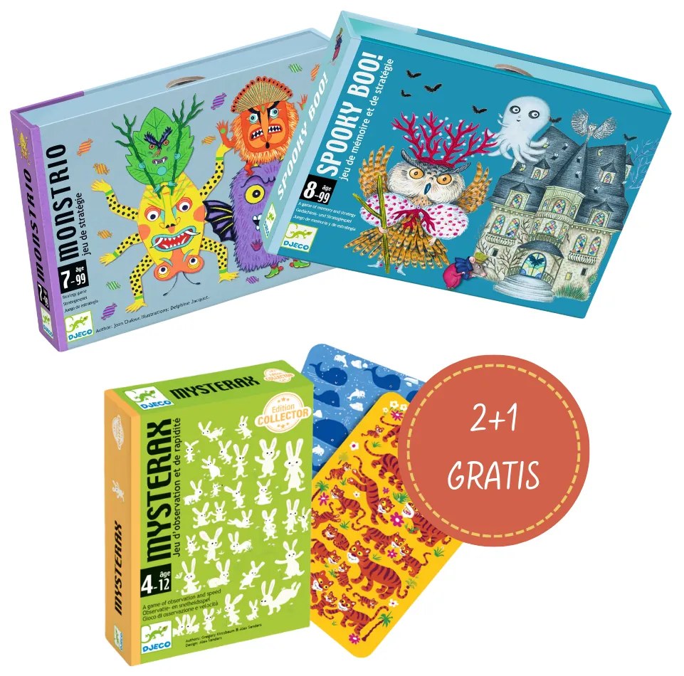 Balíček kartových hier Djeco – príšerky