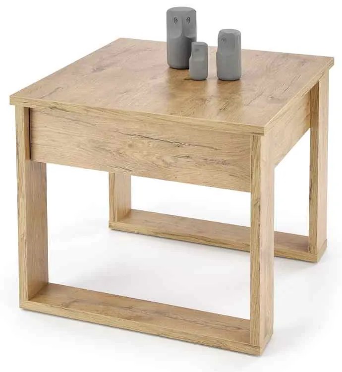 Konferenčný stolík Nea - štvorcový, dub wotan