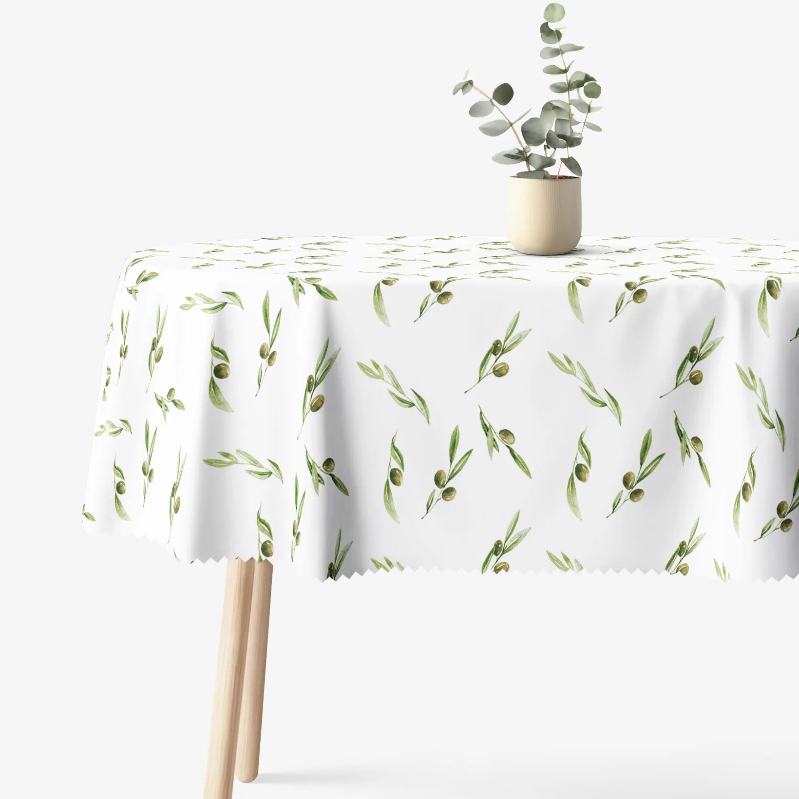 Goldea oválny teflónový obrus - olivy 120 x 160 cm