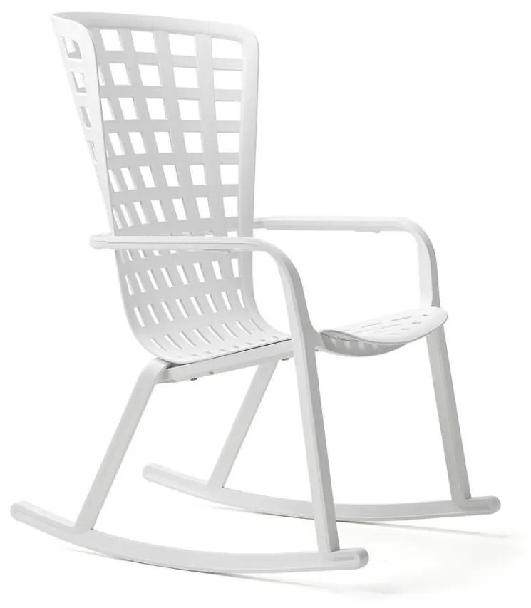 FOLIO záhradné hojdacie kreslo bianco