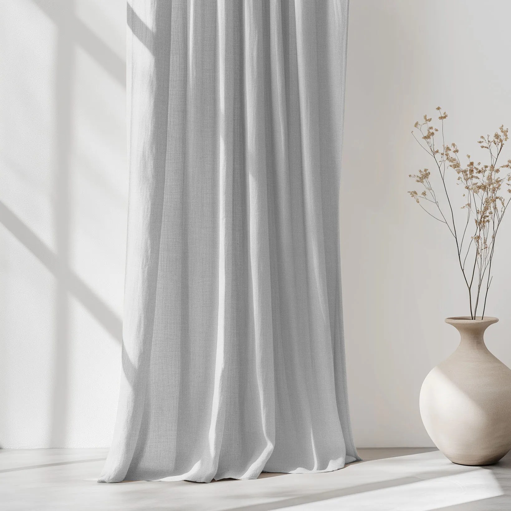 Goldea záves z ľanovej zmesi - sivý 200x145 cm
