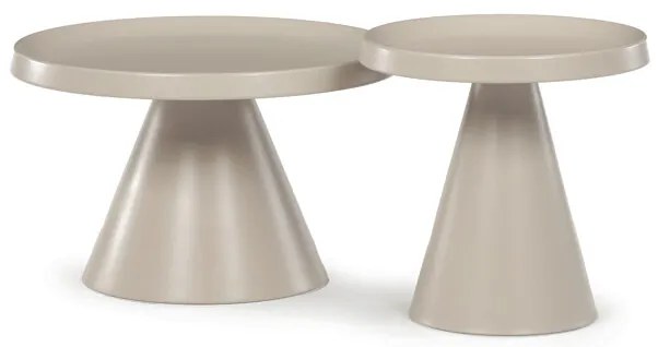 Autronic BONTEC Konferenčný stolík 69x69x44cm, kov, kašmír, CT-F4112 CSM Farba: Béžová