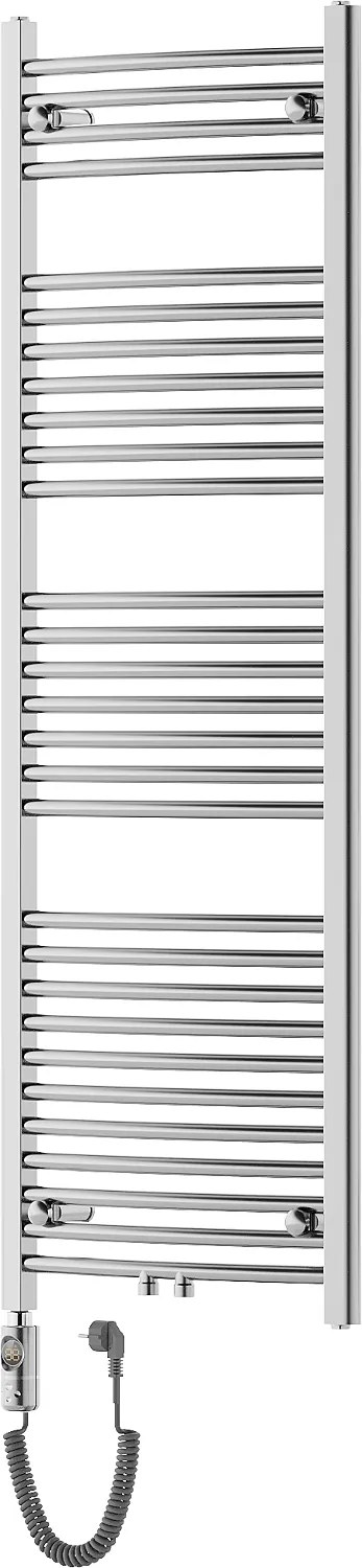 Mexen Ares, elektrické vykurovacie teleso 1500x500 mm + vykurovacia tyč 600 W, chrómová, W102-1500-500-2600-01