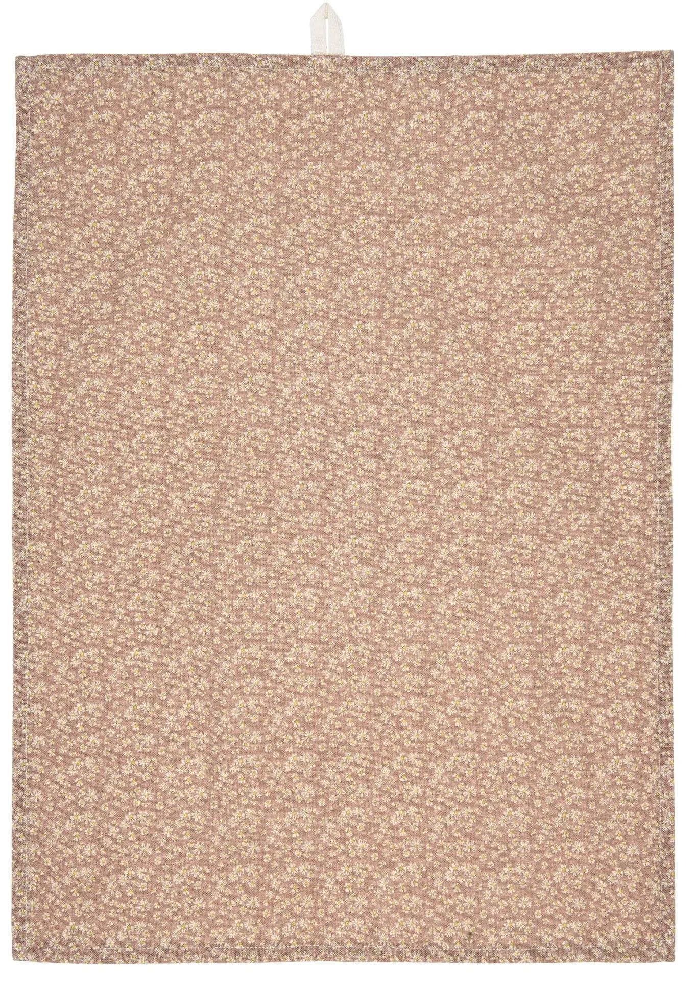 Ib Laursen Bavlnená utierka Beate Malva/Flowers 50 × 70 cm