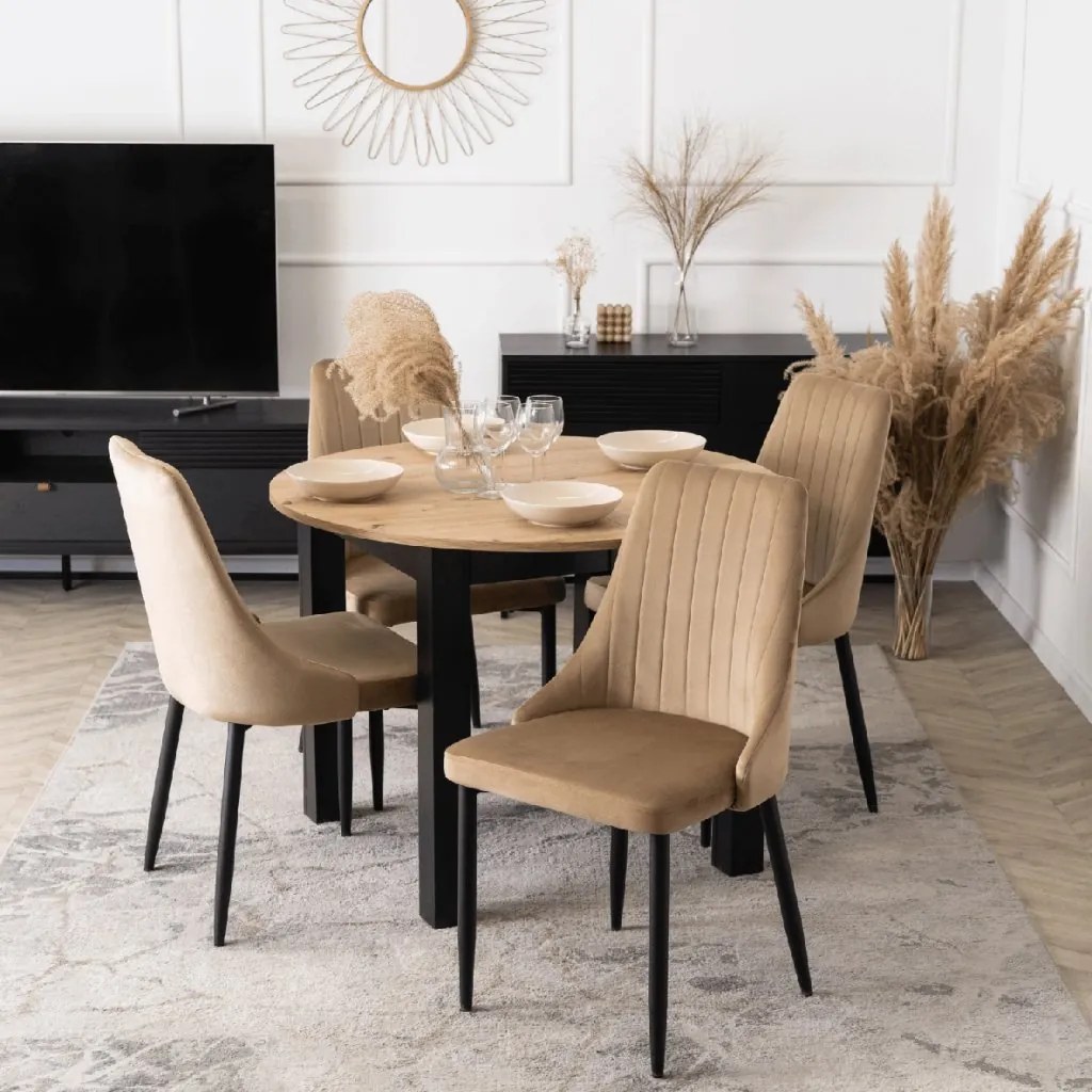 PROXIMA.store - Čalúnená jedálenska stolička BARI FARBA: béžová