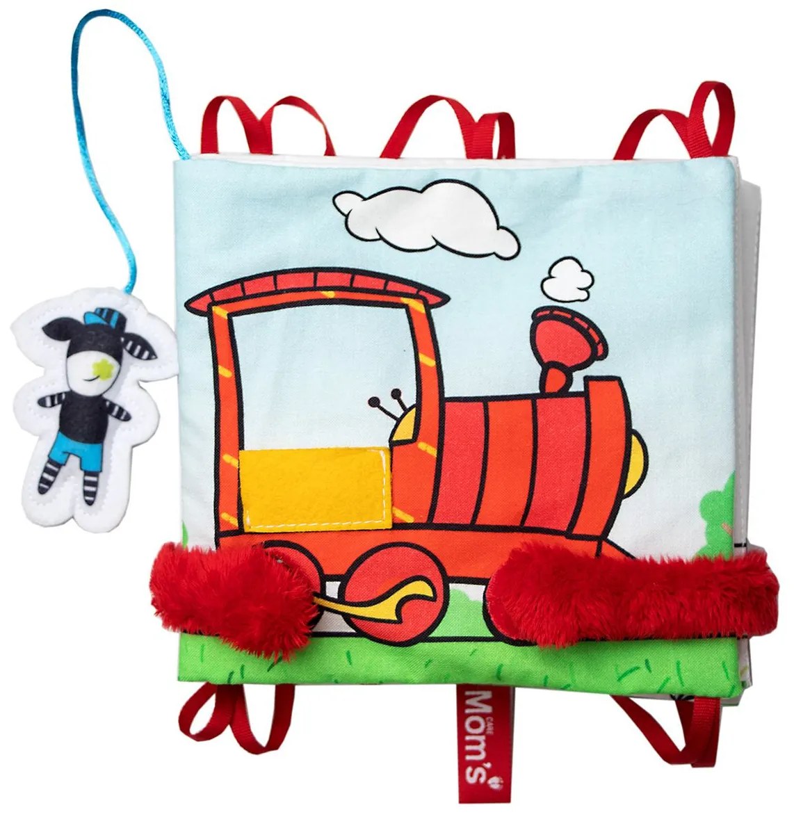 Mom’s Care – senzorická textilná knižka - mašinka