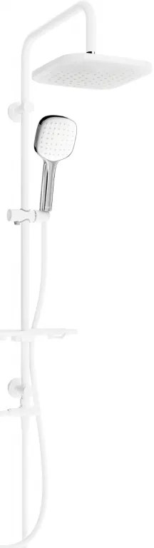 Mexen sprchový set T33 s hornou hlavicou štvorcovou, biela, 798333393-21