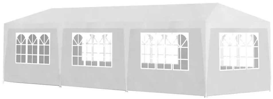 Párty stan v bielej farbe, 3 rôzne veľkosti, 3x9