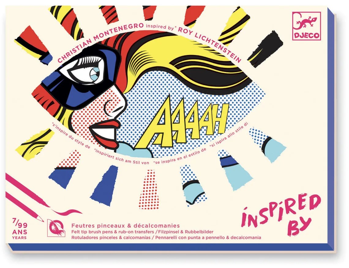 Kreatívna hra - Roy Lichtenstein - Superhrdinovia