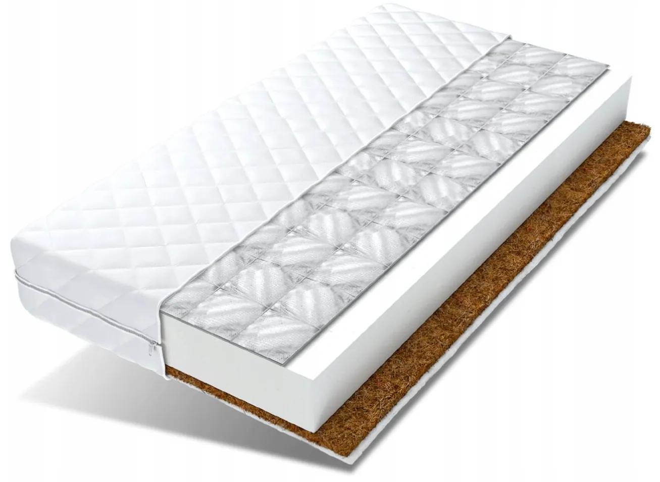 Detský matrac JUNIOR MAX RELAX 190x90x10 cm - kokos / pena / pohánka