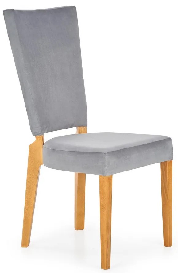 Jedálenská stolička Rois, sivá / dub medový