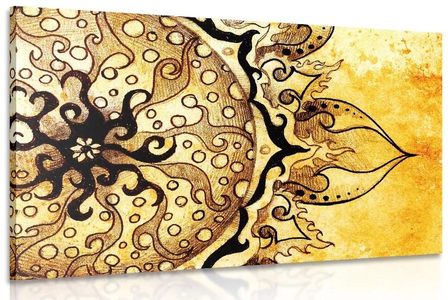 Obraz Mandala s vintage nádychom