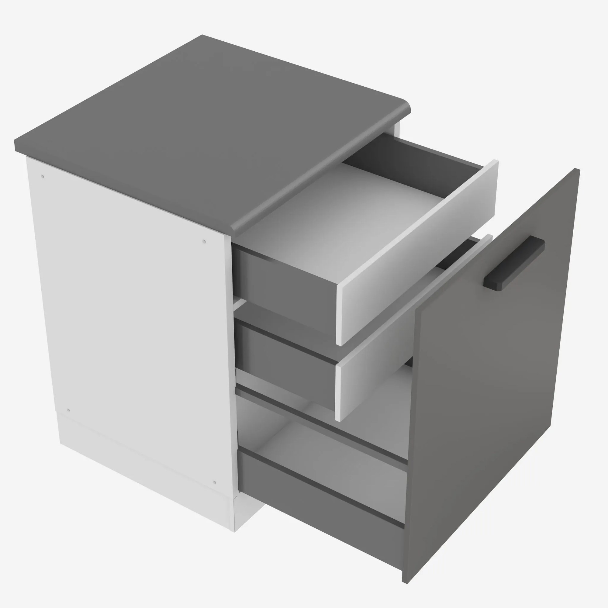 Kuchynská skrinka spodná 60 cm šuflíky vnútorné TOR SDSZW60/0/WT/SR/B/B1/PP