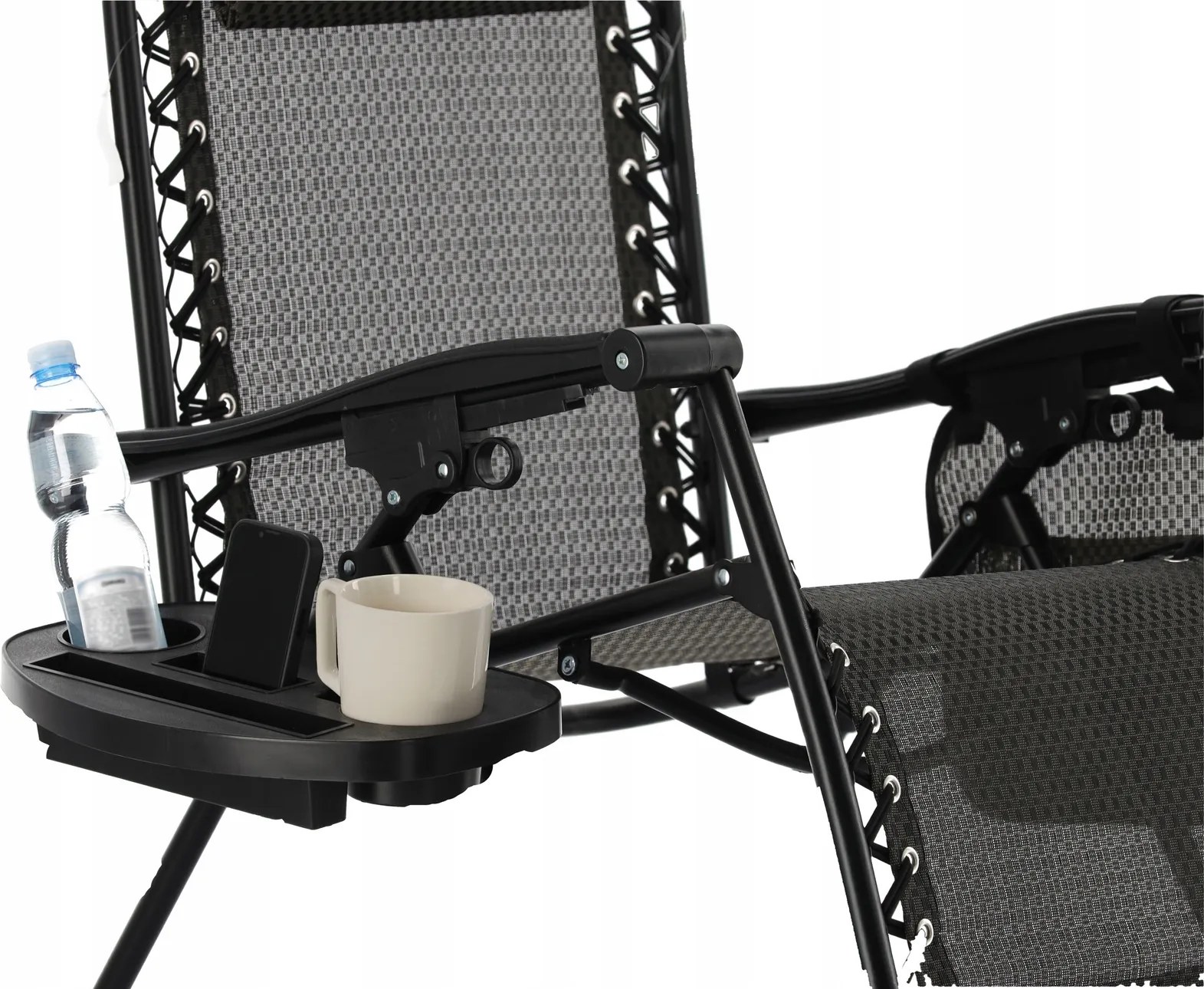 Garden Line SKLADACIA ZÁHRADNÁ STOLIČKA S OPIERKOU NA NOHY, VRECKOM A OPIERKOU NA HLAVU *2753