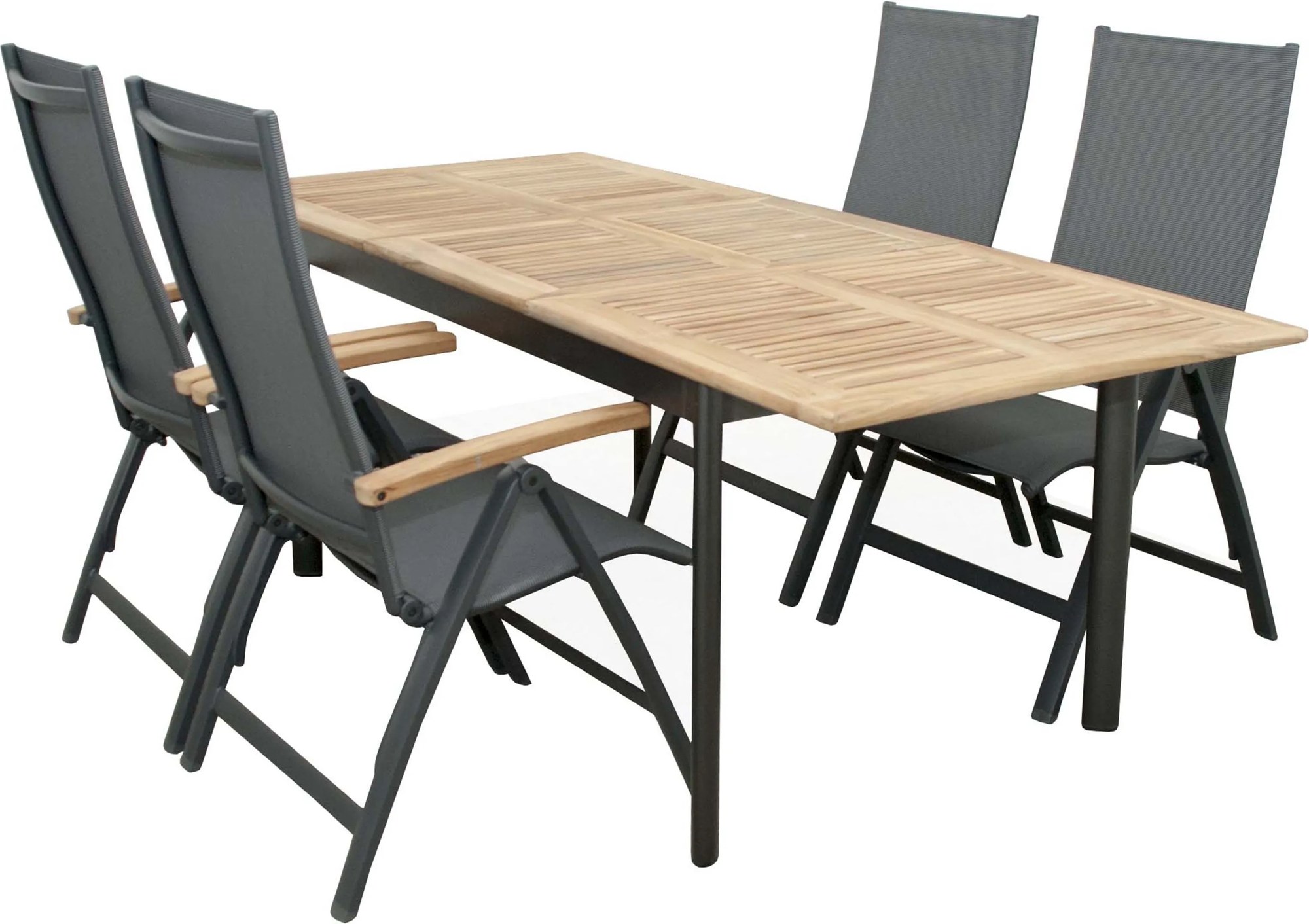 Doppler CONCEPT FSC® - rozkladací stôl s teakovou doskou - 2. akosť (N316)