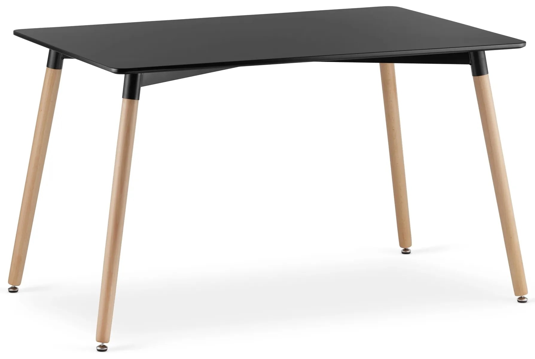 Čierny jedálenský stôl ADRIA 120x80 cm