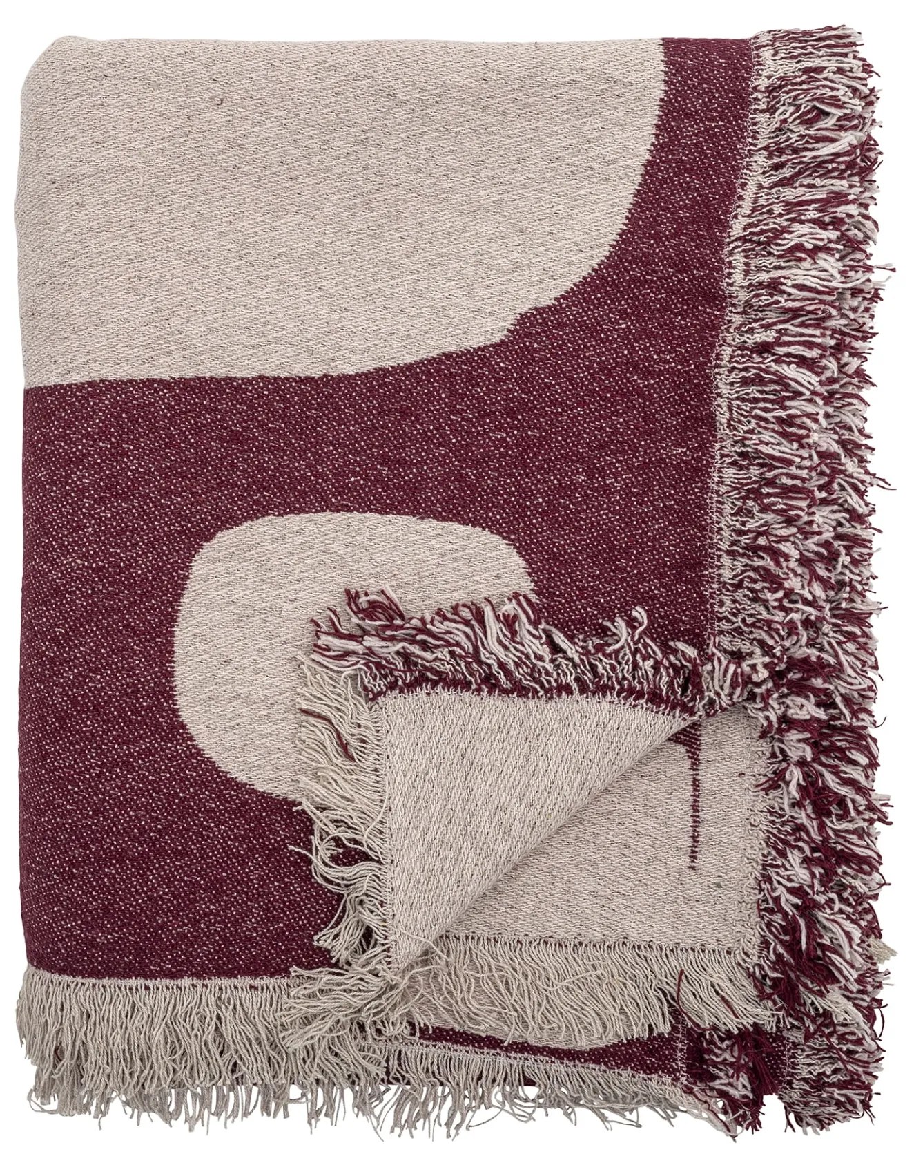 Bloomingville Prehoz z recyklovanej bavlny Olica Red 130 x 160 cm