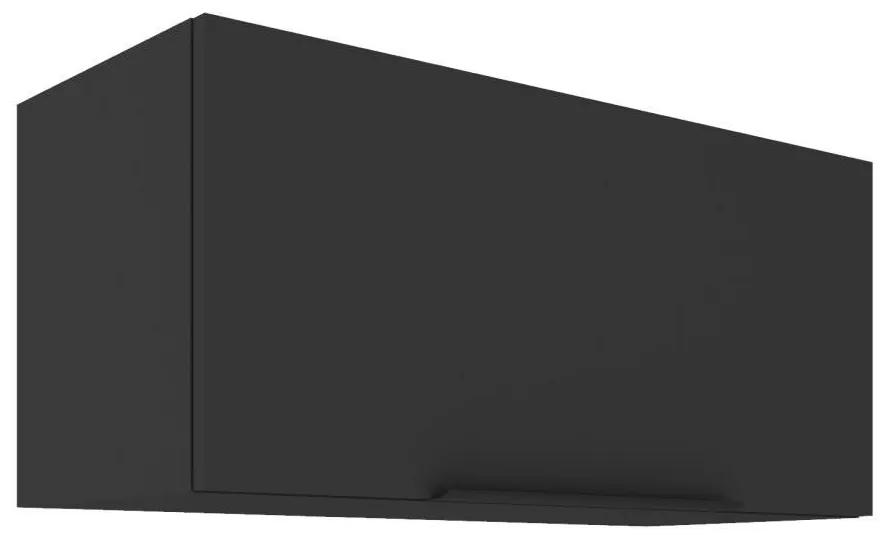 Horná kuchynská skrinka Sobera 80 GU 36 1F (čierna) . Vlastná spoľahlivá doprava až k Vám domov. 1097088