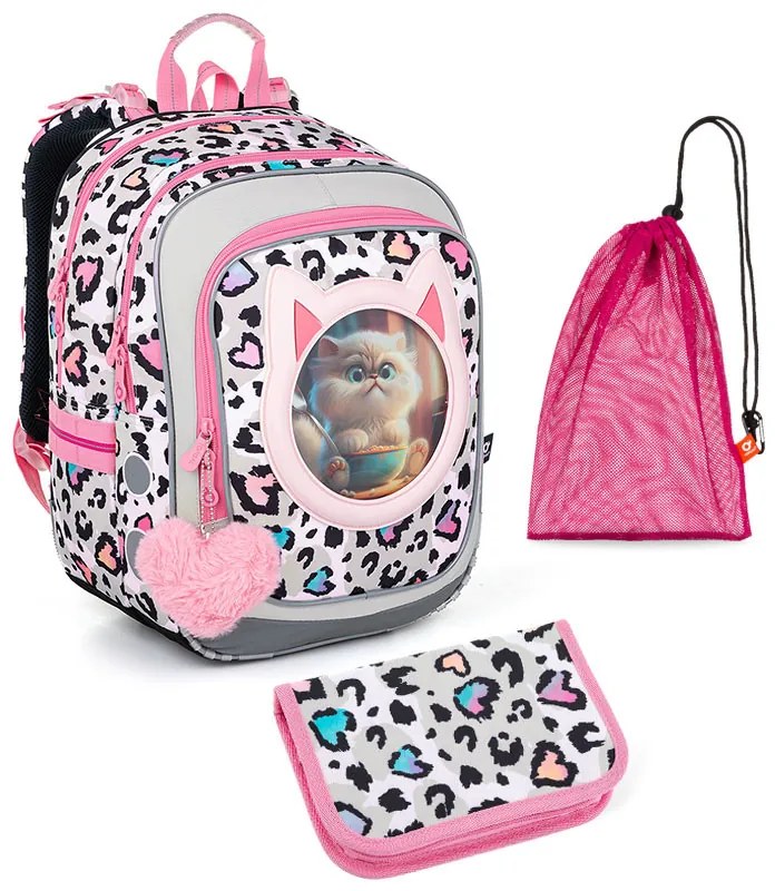 Školská súprava Topgal ENDY 23037 G - batoh + peračník + vrecko na prezuvky