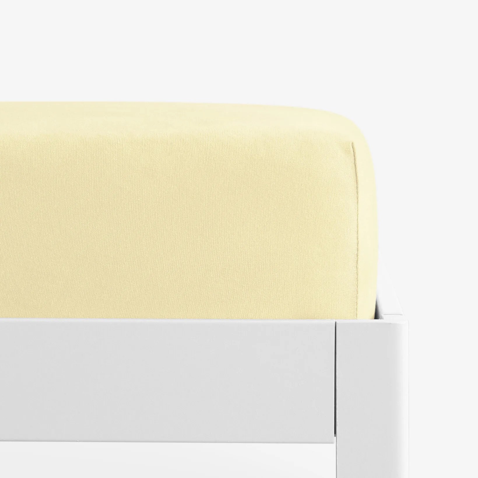 Goldea plachta jersey s napínacou gumou - banánová 90 x 200 cm