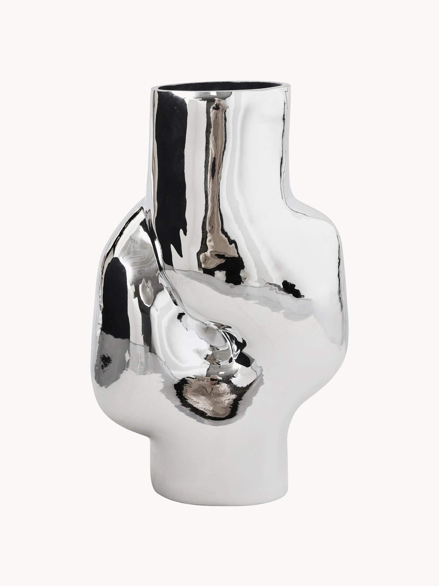 Ručne vyrobená sklenená váza Gleam, V 32 cm