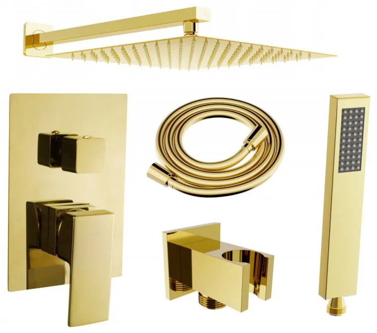Mexen Uno DR02 podomietkový sprchový set, zlatá, 71435DR02-50