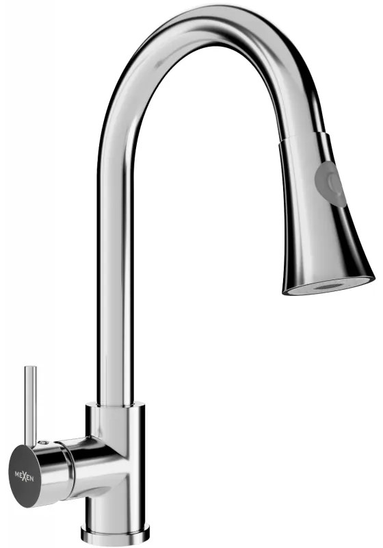 Mexen Elia, vysoká drezová batéria h-380, chrómová, 670101-00