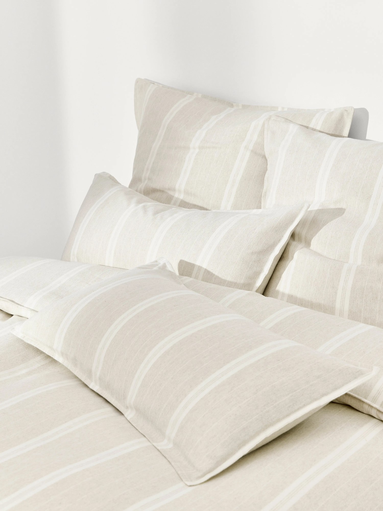 Pruhovaná flanelová obliečka na paplón Belinda