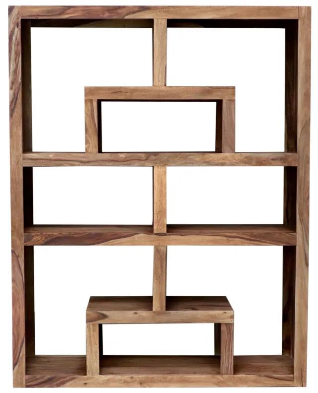 Knižnica Tara 140x180x35 indický masív palisander Super natural