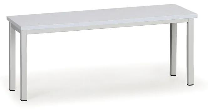 Šatníková lavica, sedák - lamino, dĺžka 1000 mm, sivá