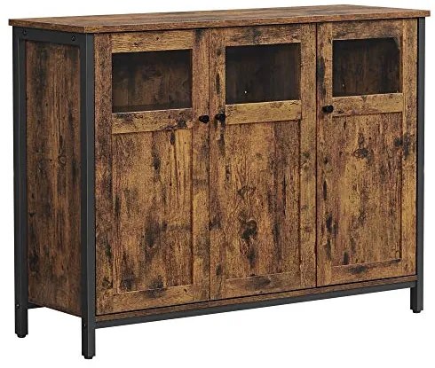 SONGMICS Kuchynská skrinka 100 x 35 x 75 cm VASAGLE LSC099B01