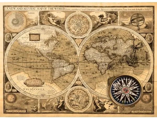 Fototapeta, Mapa, 315 x232cm
