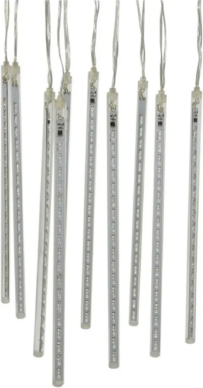 ACA Lighting LED vianočné záves Cencúle, 12,4m, studená biela, IP44, 240 LED