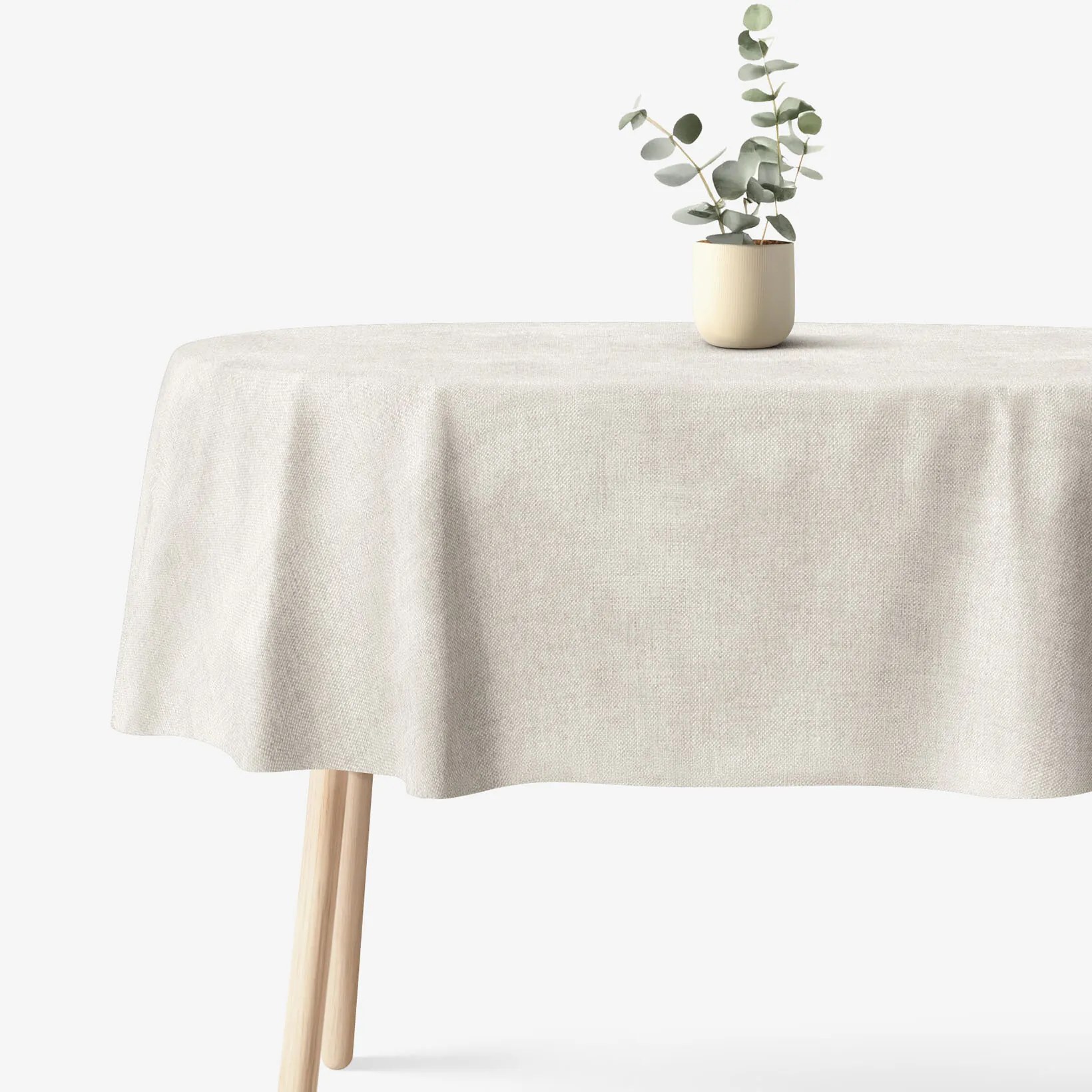 Goldea oválny obrus malaga - režný 140 x 220 cm Goldea oválny obrus malaga - režný 140 x 220 cm