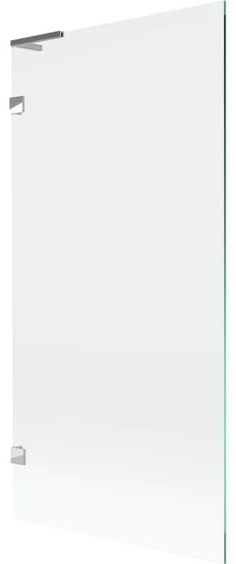 Mexen, Mexen Lunar L 1-krídlová vaňová zástena 90 x 150 cm, transparentná, chróm - 897L-090-000-01-00
