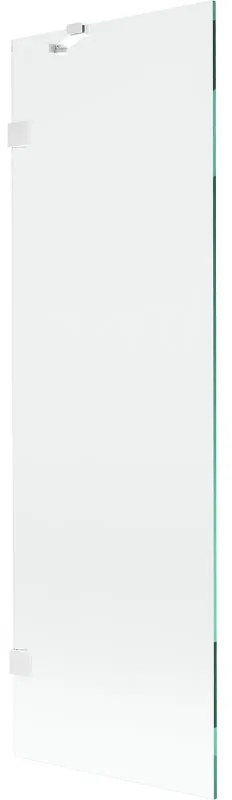 Mexen, Mexen Lunar 1-krídlová vaňová zástena 60 x 150 cm, transparentná, biela - 897-060-000-20-00