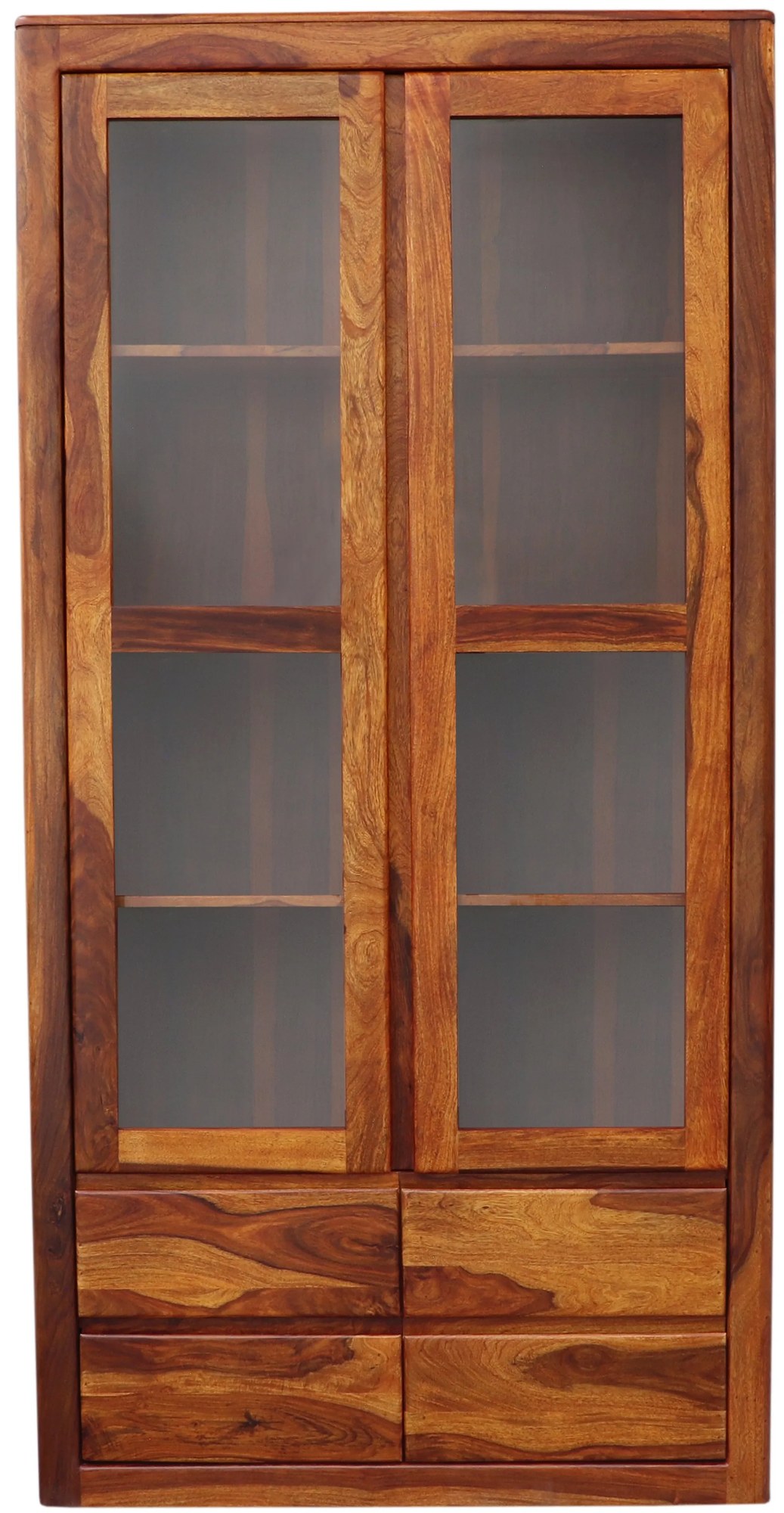 furniture-nabytek.cz - Vitrína presklená z masívu palisander 100x200x45