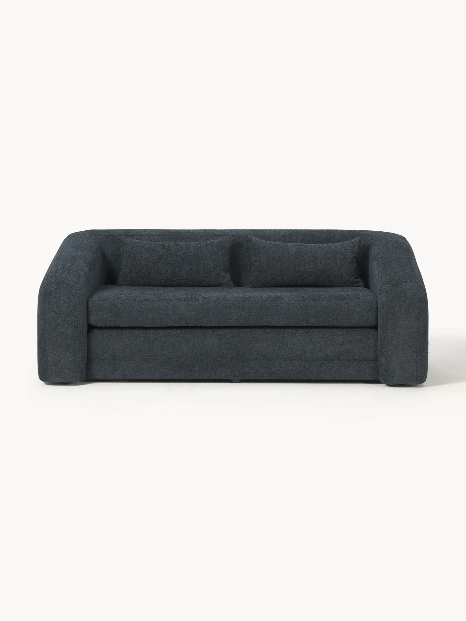 Rozkladacia pohovka z plyšového buklé Eliot (2-miestna)