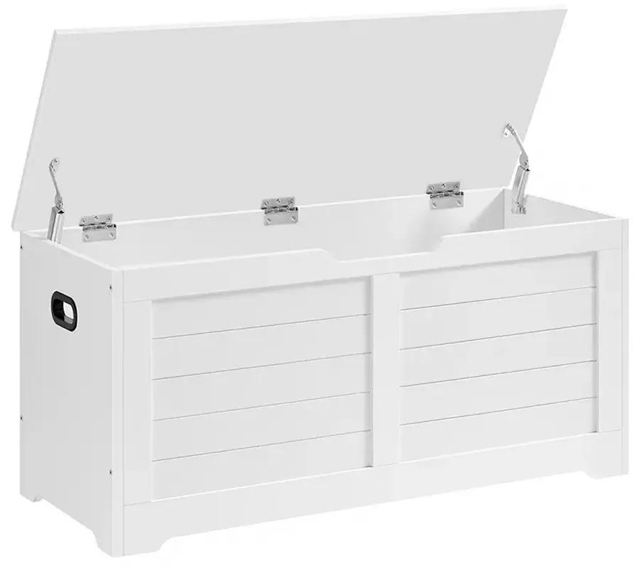Vasagle Truhlica na sedenie TANJA, 100x40x46cm, biela