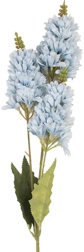 Dekorácia umelá kvetina s modrým kvetom - 10*7*74 cm