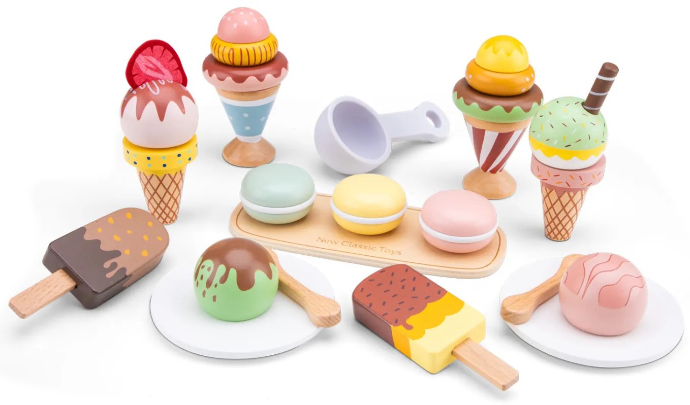 Súprava drevených mrazených sladkostí - 25 ks